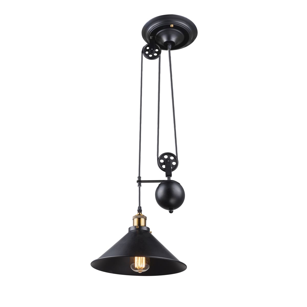 Светильник подвесной Globo 15053, черный, E27, 1x60W 15053