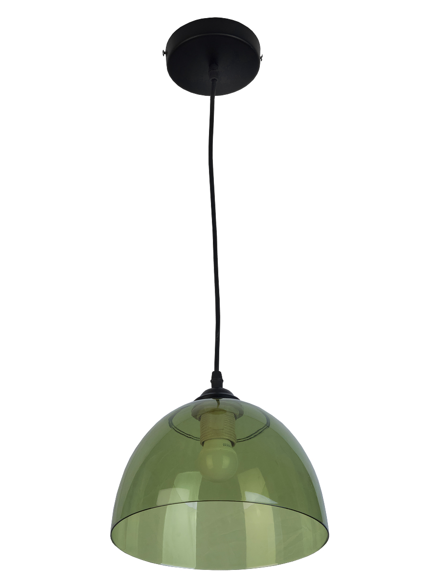 Светильник подвесной Karin, арт TL4480D-01TG, E27, 1x60W, прозрачный зеленый TL4480D-01TG