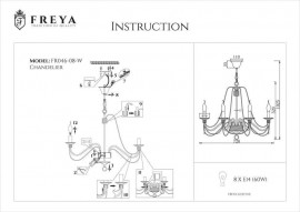 Подвесная люстра Freya Velia FR2046-PL-08-WG - fr2046_pl_08__g_1