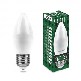 Лазерный светильник-проектор Vegas 55132 - Лампа светодиодная Saffit E27 11W 2700K Свеча Матовая SBC3711 55132