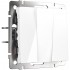 Выключатель трехклавишный Werkel белый WL01-SW-3G 4690389073427 - Выключатель трехклавишный Werkel белый WL01-SW-3G 4690389073427