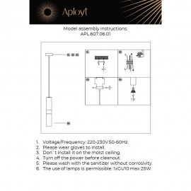 Подвесной светильник Aployt Mireil APL.607.06.01 - Подвесной светильник Aployt Mireil APL.607.06.01