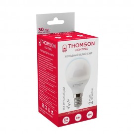 Лампа светодиодная Thomson E14 6W 6500K шар матовая TH-B2315 - t__b2315_3