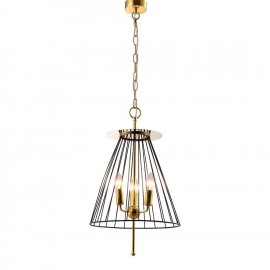 Подвесная люстра Crystal Lux Modesto SP3 Black/Gold - modesto_sp3_black_gold_1