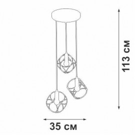Подвесная люстра Vitaluce V4931-0/3S - Подвесная люстра Vitaluce V4931-0/3S