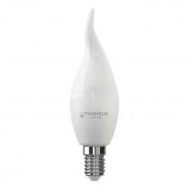 Лампа светодиодная Thomson E14 8W 3000K свеча на ветру матовая TH-B2027 - Лампа светодиодная Thomson E14 8W 3000K свеча на ветру матовая TH-B2027