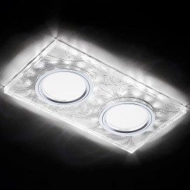 Встраиваемый светодиодный светильник Ambrella light Led S234/2 W/CH/WH - s234_2___c_____1