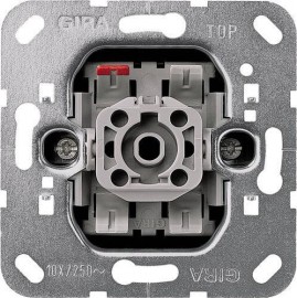 Выключатель кнопочный одноклавишный перекрестный Gira System 55 10A 250V 015600 - Выключатель кнопочный одноклавишный перекрестный Gira System 55 10A 250V 015600