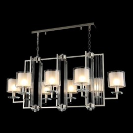 Подвесная люстра Crystal Lux Nicolas SP8 L1000 Nickel/White - nicolas_sp8_l1000_nickel__hite_1