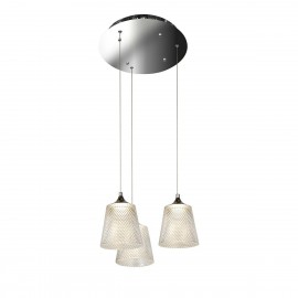 Подвесная светодиодная люстра iLedex Flora WD8007-3 CR - _d8007_3_cr_2