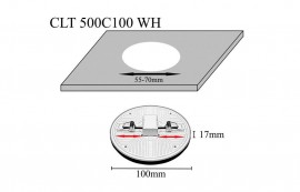 Встраиваемый светодиодный светильник Crystal Lux CLT 500C100 WH 3000K - Встраиваемый светодиодный светильник Crystal Lux CLT 500C100 WH 3000K