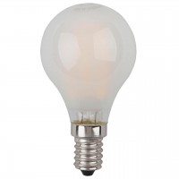 Лампа светодиодная филаментная ЭРА E14 9W 2700K матовая F-LED P45-9w-827-E14 frost Б0047021