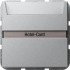 Выключатель карточный Gira System 55 с подсветкой 10A 250V алюминий 014026 - Выключатель карточный Gira System 55 с подсветкой 10A 250V алюминий 014026