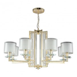 Подвесная люстра Crystal Lux Nicolas SP-PL8 Gold/White - Подвесная люстра Crystal Lux Nicolas SP-PL8 Gold/White