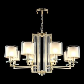 Подвесная люстра Crystal Lux Nicolas SP-PL8 Gold/White - nicolas_sp_pl8_gold__hite_1