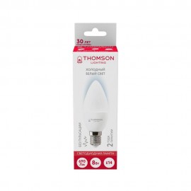 Лампа светодиодная Thomson E14 8W 6500K свеча матовая TH-B2308 - t__b2308_2