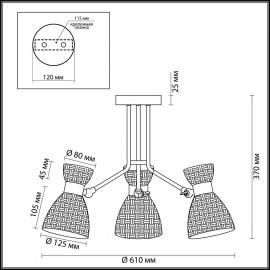 Потолочная люстра Lumion Jackie 3704/3C - 3704_3c_2