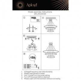Подвесной светодиодный светильник Aployt Lunet APL.014.03.100 - Подвесной светодиодный светильник Aployt Lunet APL.014.03.100