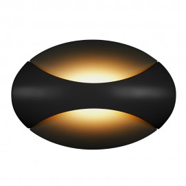 Настенный светодиодный светильник iLedex Flux ZD7151-6W BK Black+Gold - zd7151_6__bk_2
