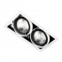 Встраиваемый светодиодный светильник Ambrella light Cardano T812 BK/CH 2*12W 4200K - Встраиваемый светодиодный светильник Ambrella light Cardano T812 BK/CH 2*12W 4200K