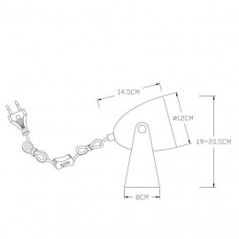 Настольная лампа Lucide Chago 45564/01/36 - 45564_01_36_2