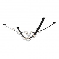 Подвесной светодный светильник Crystal Lux Bosque SP7 L3000 Black/Transparent