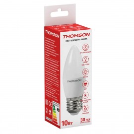 Лампа светодиодная Thomson E27 10W 4000K свеча матовая TH-B2024 - t__b2024_1
