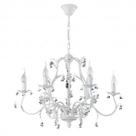 Подвесная люстра Crystal Lux CRISTINA SP6 WHITE - Подвесная люстра Crystal Lux CRISTINA SP6 WHITE