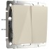 Выключатель Werkel двухклавишный проходной слоновая кость WL03-SW-2G-2W-ivory 4690389046179 - Выключатель Werkel двухклавишный проходной слоновая кость WL03-SW-2G-2W-ivory 4690389046179