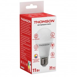 Лампа светодиодная Thomson E27 11W 3000/4000/6500K груша матовая TH-B2166 - t__b2166_1
