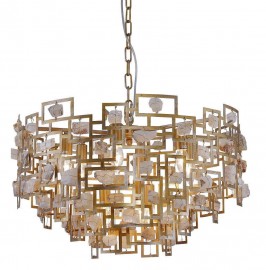 Подвесная люстра Crystal Lux Diego SP9 D600 Gold - Подвесная люстра Crystal Lux Diego SP9 D600 Gold