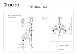 Подвесная люстра Freya Lorette FR2406-PL-03-WG - fr2406_pl_03__g_2