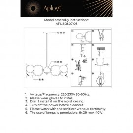 Подвесная люстра Aployt Zhizel APL.608.07.06 - Подвесная люстра Aployt Zhizel APL.608.07.06