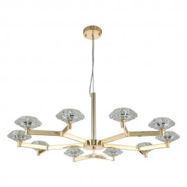 Подвесная люстра Crystal Lux Rebeca SP10 Gold - Подвесная люстра Crystal Lux Rebeca SP10 Gold
