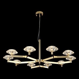 Подвесная люстра Crystal Lux Rebeca SP10 Gold - rebeca_sp10_gold_1