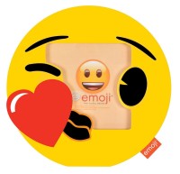 Фоторамка Innova PI09826 Ф/рамка 10*10cm Emoji smiley kiss, пластик (6/768) Б0037348
