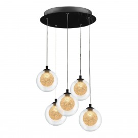 Подвесная светодиодная люстра iLedex Oblivion C4457-5R CR - c4457_5r_cr_3