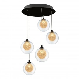 Подвесная светодиодная люстра iLedex Oblivion C4457-5R CR - c4457_5r_cr_1