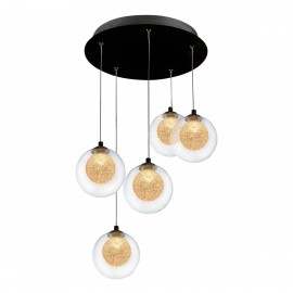 Подвесная светодиодная люстра iLedex Oblivion C4457-5R CR - c4457_5r_cr_2