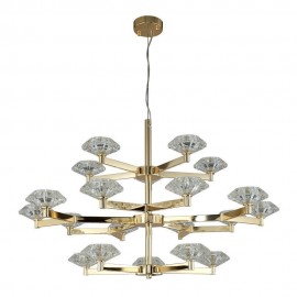 Подвесная люстра Crystal Lux Rebeca SP5+10+5 Gold - Подвесная люстра Crystal Lux Rebeca SP5+10+5 Gold