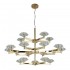 Подвесная люстра Crystal Lux Rebeca SP5+10+5 Gold - Подвесная люстра Crystal Lux Rebeca SP5+10+5 Gold