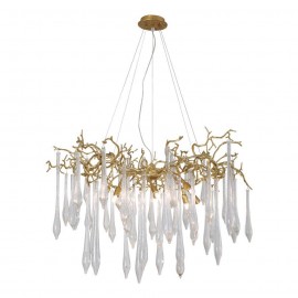 Подвесная люстра Crystal Lux Reina SP8 D1000 Gold Pearl - reina_sp8_d1000_gold_pearl_1