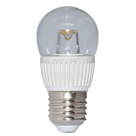 Лампа светодиодная Наносвет E27 5W 2700K прозрачная LC-P45CL-5/E27/827 L143 - Лампа светодиодная Наносвет E27 5W 2700K прозрачная LC-P45CL-5/E27/827 L143