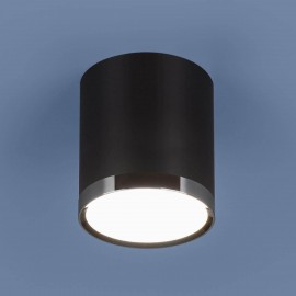 Потолочный светодиодный светильник Elektrostandard DLR024 6W 4200K черный матовый 4690389110375 - Потолочный светодиодный светильник Elektrostandard DLR024 6W 4200K черный матовый 4690389110375