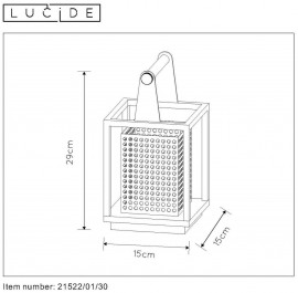 Настольная лампа Lucide Sansa 21522/01/30 - 21522_01_30_3