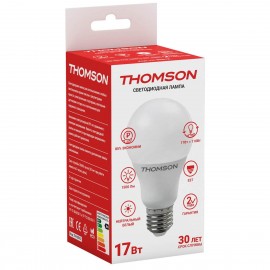 Лампа светодиодная Thomson E27 17W 4000K груша матовая TH-B2012 - t__b2012_1