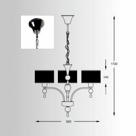 Подвесная люстра Zumaline Jewellery P1550-03A-F4B3 - Подвесная люстра Zumaline Jewellery P1550-03A-F4B3