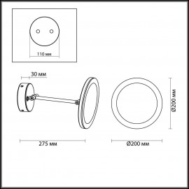 Настенный светильник-зеркало Odeon Light Mirror 4678/6WL - 4678_6_l_3