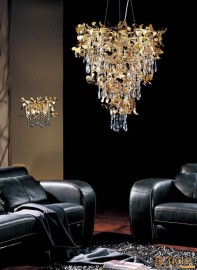 Подвесная люстра Crystal Lux Romeo SP10 Gold D600 - romeo_sp10_gold_d600_1