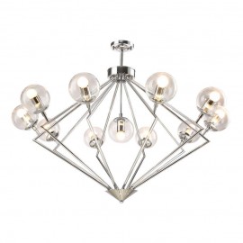 Подвесная люстра Crystal Lux Fabricio SP11 Chrome/Transparente - Подвесная люстра Crystal Lux Fabricio SP11 Chrome/Transparente